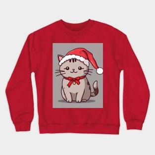 Cute Santa kitty Crewneck Sweatshirt